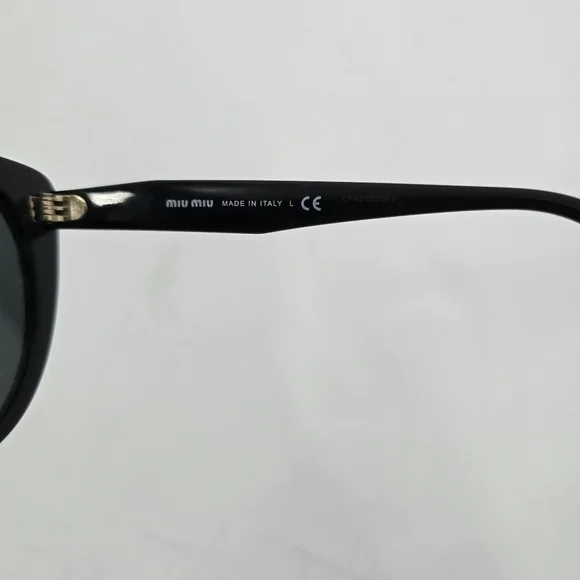 Miu Miu Sunglasses SMU 04X 1AB-5SO Black Cat Eye with Dustbag Case